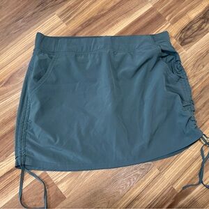 Marika Teal Skirt with Drawstring